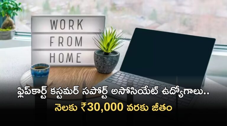 Work From Home Jobs: ఫ్లిప్‌కార్ట్ వర్క్ ఫ్రమ్ హోమ్ రిక్రూట్మెంట్.. డిగ్రీ లేకపోయినా ఛాన్స్